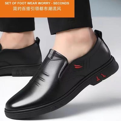 Nieuwe Herenschoenen In Lente, Zachte Bovenkant en Zachte Onderkant, Zakelijk Casual Leren Schoenen, Comfortabele en Veelzijdige Leren Schoenen, Heren 44