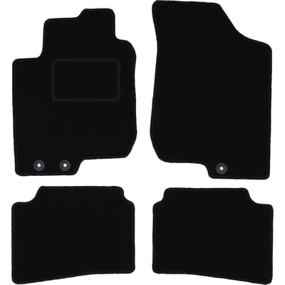 Zwarte veloursmatten voor: Kia Cee`d I hatchback, SW, stationwagen, coupé (2006-2012)