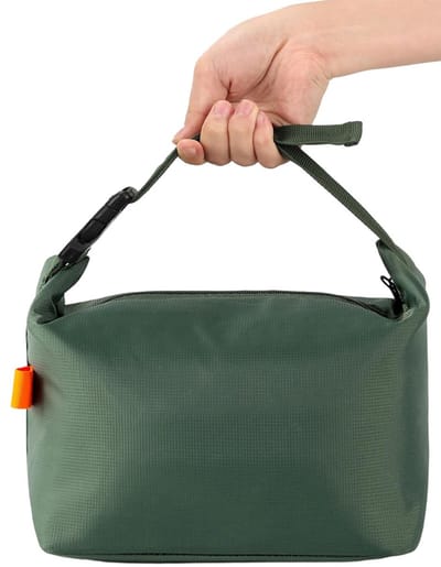 1 stuk geïsoleerde lunchtas - Lunchtas - Geïsoleerde lunchtas - Geïsoleerde tas - Lunchkoeltas - Met langdurige isolatie - Opvouwbaar - Unisex - Grote capaciteit - Herbruikbaar - Lunchtas - Voor werk, kantoor, picknick, reizen - Groen