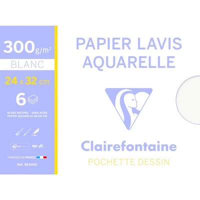 Clairefontaine Aquarelpapier, 240 x 320 mm