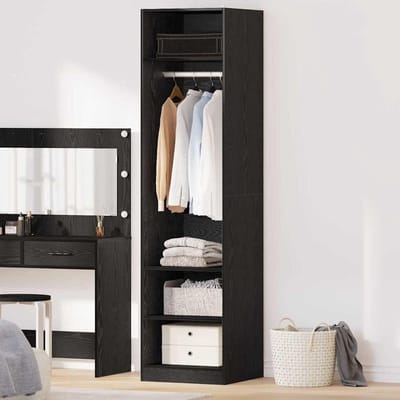 Houten Kast - Opbergkast Hoek - Ruimte Organiseren - Gladde Matte Afwerking - 50 x 50 x 200 cm