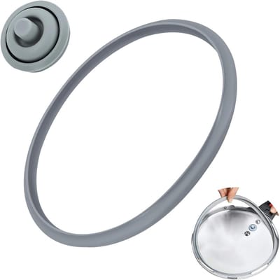 22 cm Sealing Rings voor Drukpan, Rubberringen Set van 2, Vervangingsonderdelen voor WMF, Kookaccessoires voor Drukkokers, Geschikt voor 3 L/4.5 L/6.5 L/8.5 L