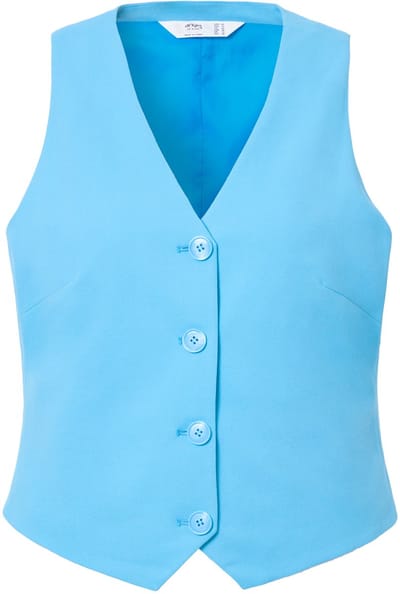 Angel of Style - Dames - Gilet pak V-hals - Mineraalblauw - Maat 50