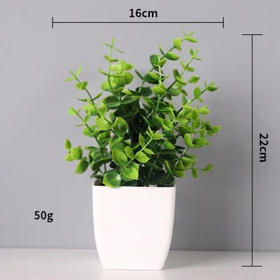 1 Ensemble Pots de Plantes Blancs avec Petites Plantes Artificielles Suspendues Givrées, Plantes Artificielles à Effet Givré Suspendues Prennent Vie, Comprend les Pots A vert