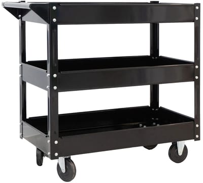 CROP Detailing Trolley - Zwart Gepoedercoat