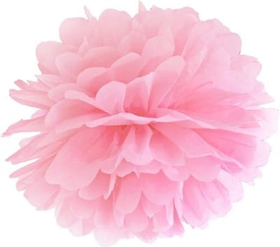 Pompon Lichtroze 25cm