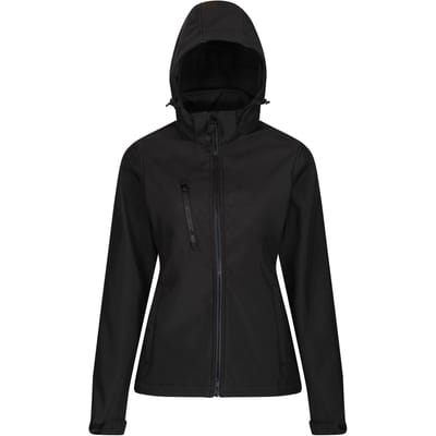 Regatta Dames/dames Venturer 3-lagige Membraan Soft Shell Jacket (Zwart)