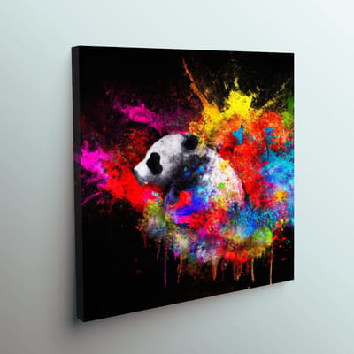 Panda color emergence | Panda color emergence | Kunst - 80x80 centimeter op Forex | Foto op Forex
