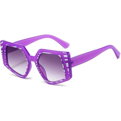 Lunettes de Soleil Carrées Surdimensionnées Neuves de Luxe pour Femmes Rayées Oeil de Chat Vintage Designer Lunettes de Soleil Teintes Vertes UV400 Homme Femme as  picture