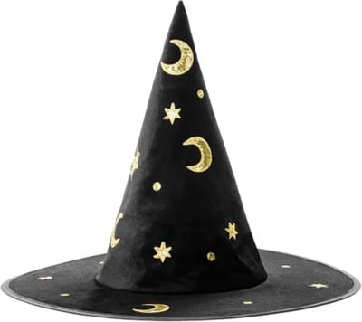 PartyDeco - Hoed heks Hocus Pocus de Luxe (kindermaat)