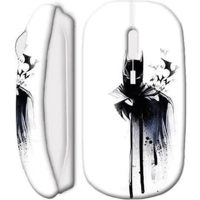 Souris Sans Fil - Batman - Chauves Souris - Blanc - USB Wifi - Compatible Mac et PC