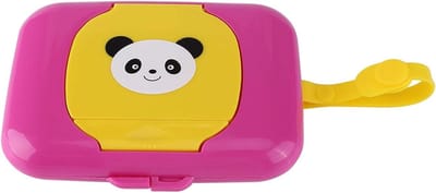 Babydoekjes Doos - Draagbare Houder - Doekjes Meenemen - Gemakkelijke Knop - 16 cm Lengte - Rood