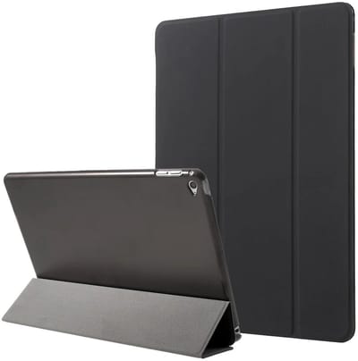 Tablet Hoes geschikt voor de Apple iPad 9.7 2017 / 2018 / Air (2) | Book Case met Standaard | Kunstlederen Beschermhoes | Tri-fold | Zwart