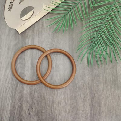 Doe-het-zelf Houten Handvatten voor Handtassen - 2 Stuks - Perfect voor Creatieve Accessoires