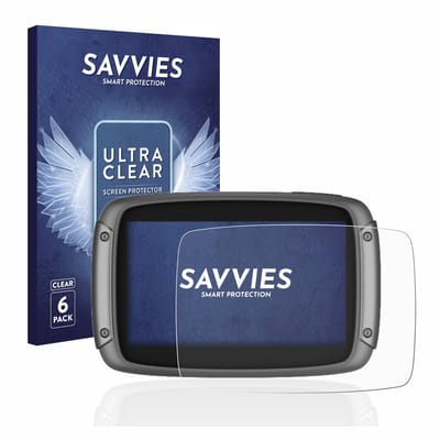 Savvies - Screenprotector voor TomTom Rider 500 / 550 - Folie Beschermfolie transparant 6 Stuks