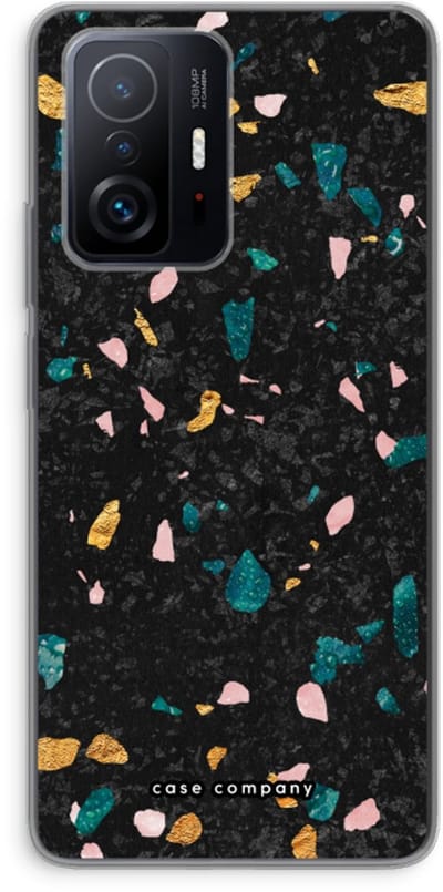 Case Company® - Hoesje geschikt voor Xiaomi 11T Pro hoesje - Terrazzo N°10 - Soft Cover Telefoonhoesje - Bescherming aan alle Kanten en Schermrand
