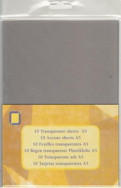 JeJe Transparante sheets - A5 formaat - 10 vel