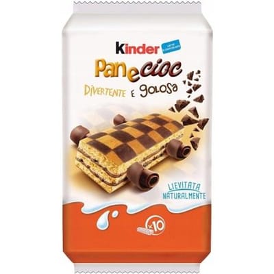Ferrero Kinder Pan e Cioc Chocolade Koekjes Sandwiches 10×29g Italiaans