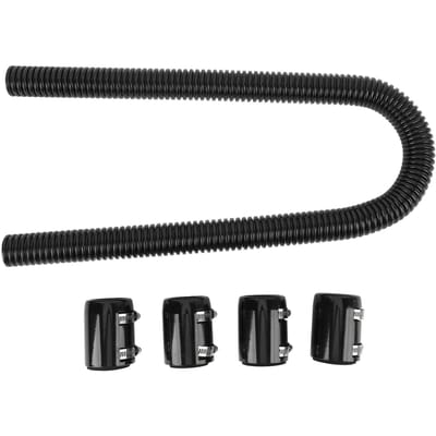 Radiator Flexibele Koelvloeistof Waterslang Kit met Dop Klem Roestvrij Staal 48 Inch Universele Motor Koeling Waterslang Kit zwart