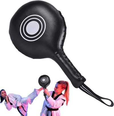 Kickboksen Slagpads - Slagkussens Boksen - Vechtsport Training - Duurzaam PU Materiaal - 36 x 20 x 5 cm - Zwart