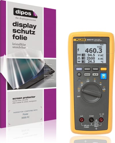 dipos – 4x Beschermfolie geschikt voor Fluke 3000 FC | Krasbestendige & heldere Screenprotector Ultra-Thin