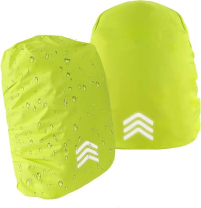 Set van 2 Waterdichte Rugzakhoezen met Reflecterende Strepen voor School, Wandelen en Fietsen