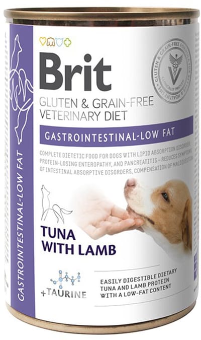 Brit Veterinary Diet Dog - Gastrointestinal Low Fat - Blik - 6 x 400 g