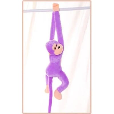 1 stuks 60 cm Lange Armige Aap Pluche Speelgoed Ideaal voor Kinderen Gevulde Gibbon Knuffelkamer Hangende Decoraties Kalmeren Meisje Cadeau Hangend Speelgoed 60cm paars