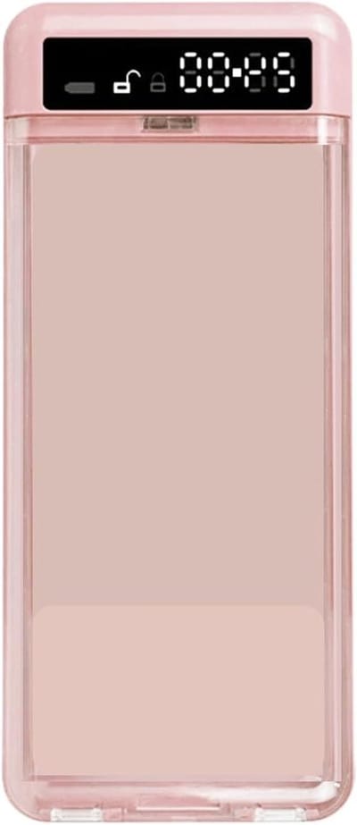 Telefoon Kluis - Tijdslot Box - Schermtijd Beheer - Duurzaam Ontwerp - 21.5 cm - Roze