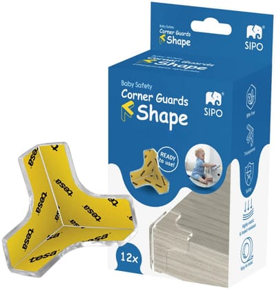 Sipo Hoekbeschermers voor meubels zelfklevend set van 12 3,8 x 3,8 cm transparant - Kindveiligheid - Tafelbeschermer - Hoekbescherming