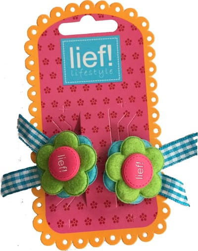 Bloemetjes Elastiekjes Groen/Roze - Lief Lifestyle