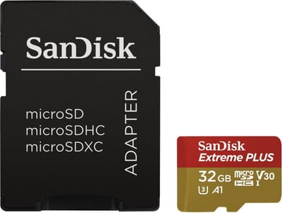Micro SD Memory Card with Adaptor SANDISK SDSQXBG-032G-GN6MA