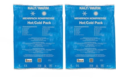 Rojafit - Hot/Cold pack - 16 x 26 cm - Herbruikbaar - Flexibel coolpack / icepack / gelpack - Voordeelset a 2 Stuks!!