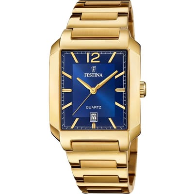 Festina F20678/3 Heren Horloge - Mineraalglas - Roestvrijstaal/Staal - Ø 40.5 mm - Quartz - Vouw/Vlindersluiting - 5 ATM (douchen)