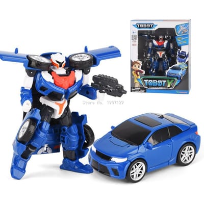 ABS Tobot Transformation Robot Jouets Corée Dessin Animé Frères Anime Déformation Voiture Avion Jouets pour Enfant Cadeau