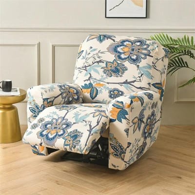 4 stuks/set Split Fauteuilhoes Geometrische Prints Relaxfauteuil Bankhoes Lazzy Boy Relax Stretch Bankhoes voor Woonkamer Thuis