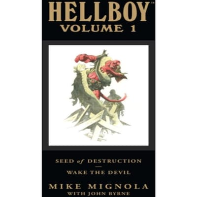 Hellboy Bibliotheek Deel 1 Zaad van Vernietiging en Ontwaak de Duivel door Mike Mignola Hardback Boek 9781593079109