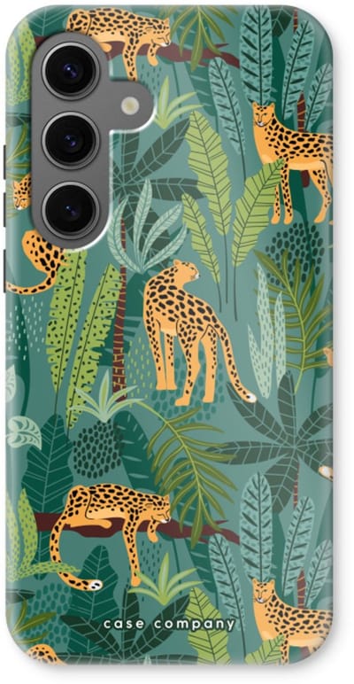 Case Company® - Hoesje geschikt voor Samsung Galaxy S24 hoesje - Luipaard 2 - Tough Case - Maximale Bescherming alle Kanten en Schermrand