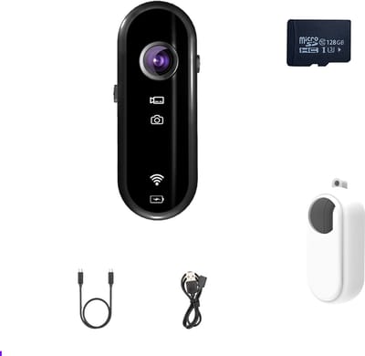 Y3 Thumb Camera - 1080P, WiFi en 128G opslag inbegrepen