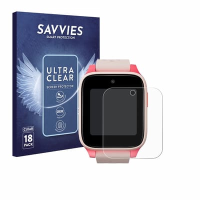 Savvies - Screenprotector voor TCL Movetime Kids Watch MT46 - Folie Beschermfolie transparant 18 Stuks