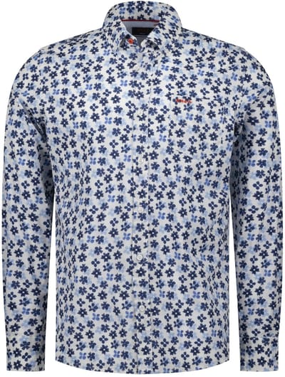 New Zealand Auckland Overhemd Shirt Long Sleeve 26an566 2675 Spring Blue Mannen Maat - L