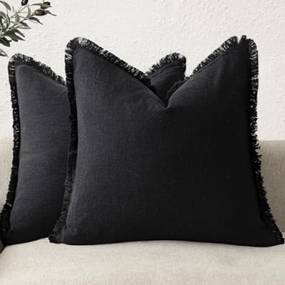 Set van 2 Decoratieve Kussenslopen met Franjes - Boho en Gezellige Woondecoratie 50x50 cm