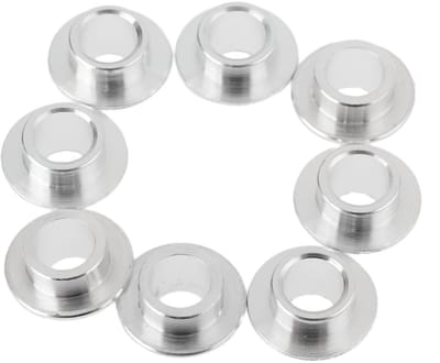 Skate Wiel Lagers - Onderdelen Set - Onderhoud Skates - Duurzaam Aluminium - 8mm As - Zilver