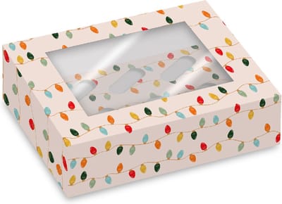 Simply Making Cupcake Doos 6 Kerstverlichting pk/2