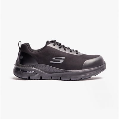 Skechers heren veiligheidsschoenen SR-RINGSTAP ARCH FIT 200086EC BBK zwart