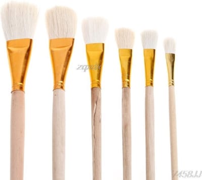 6 Delige Set - kwastenset Om Te Schilderen - Hobbyschilderen - Kunst