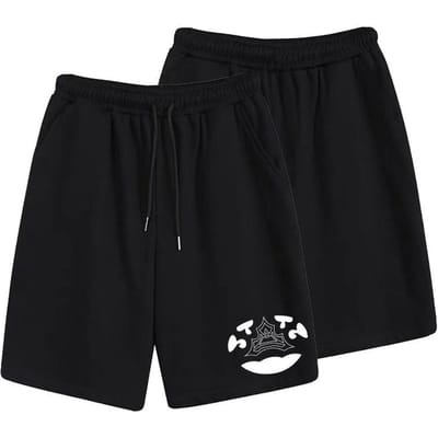 Casual Broek Heren Zomer Trendy Merk Losse Sport Micro-elastische Vijfpunts Sportshorts Heren 8XL black