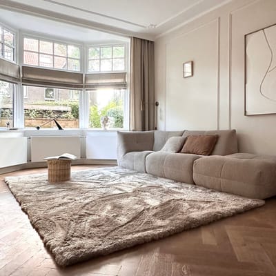Hoogpolig vloerkleed Odelia stone - Interieur05 - 160 x 230 cm - (M)