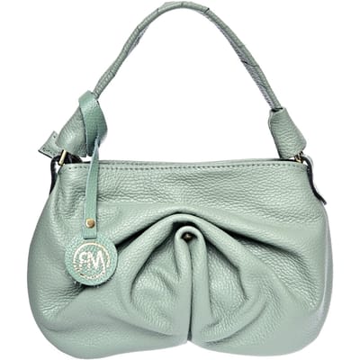 Roberta M Groen Rundleer Tas