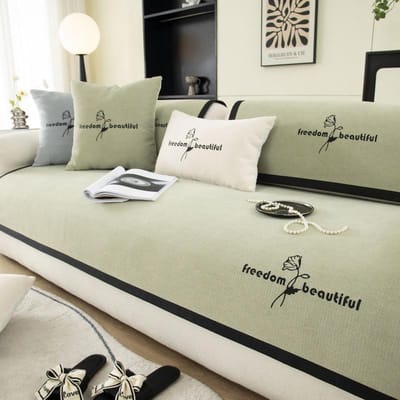 Chenille Bankkussen Vier Seizoenen Universeel Antislip Bankkussen Licht Luxe Hoogwaardige Bankhoes Handdoek 70*70cm